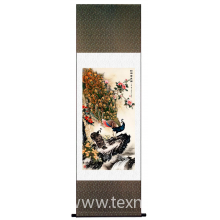 杭州佰科纺织有限公司-真丝织锦画《和谐富贵图》